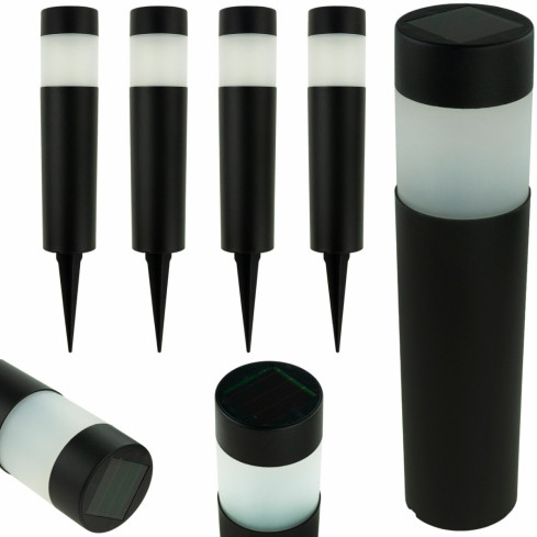 TG64662-2 SOLÁRNÍ ZAHRADNÍ SVĚTLO VEDLO LAMPU POHÁNĚNOU 4KS SOLÁRNÍM ZEMNÍM SLOUPKEM