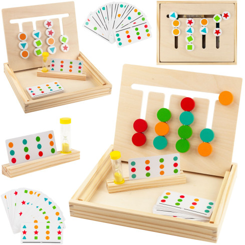 TG67008 HOLZ SORTIERER LERNEN FARBEN FORMEN SPIEL