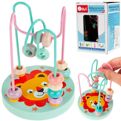 TG67021 MULA PÄDAGOGISCHES LABYRINTH VERFLOCHTENE SPIRALE PERLEN SPIELZEUG