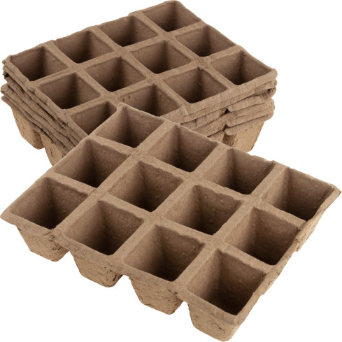 TG67326 TORF TÖPFE FÜR SÄMLINGE SÄMLINGE 6 TRAYS 72PCS