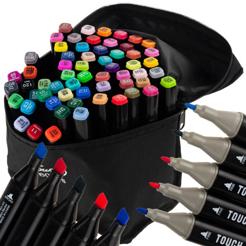 TG67373 ALKOHOL MARKER 60 STÜCK MARKER DOPPELSEITIGE MARKER