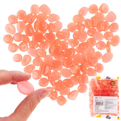 TG67713-6 Leuchtkiesel, fluoreszierende Steine, 100 Stück dekorativ