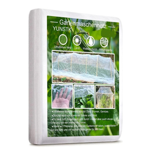 TG67717 Insect Protection Netting, Garden Bed Netting, Insect-Proof, 3x6m, 80-mesh