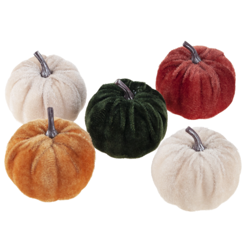 TG70186 KÜNSTLICHE KÜRBISSE 5PCS HALLOWEEN HERBST DEKORATIONEN