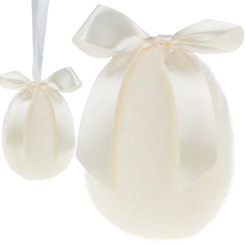 TG70500-1 BEFLOCKTES EI OSTERDEKORATION EIERDEKORATION FÜR TAFELAUFSATZ