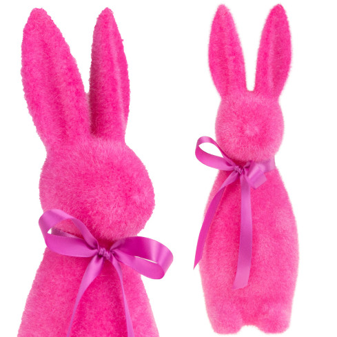 TG70520-5 Hase aus Velours, Osterhase, beflockter Hase, Dekoration für ein 47cm-Kostüm