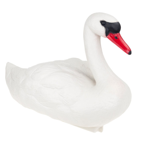 TG71080 Plastic Swan Figurine, Floating Swan Figurine for Ponds and Gardens