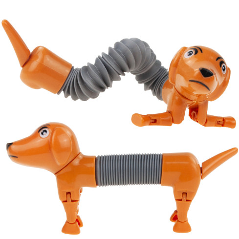 TG71095 DACKEL HUND STRETCHING HUND ANTI-STRESS ERHEBEND POP TUBE STRETCH SPIELZEUG FRÜHLING