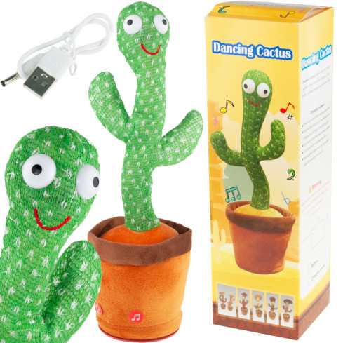 TG71293 Singing and Dancing LED Cactus: A Funny, Party-Themed Toy That Glows