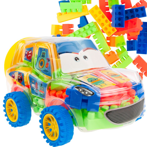 TG72951 BAUKLOTZ-SET IN EINEM AUTO MIT BLÖCKEN KREATIVE BLÖCKE