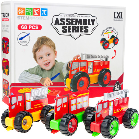 TG72952 BAU FEUERWEHR FAHRZEUG SET 3 FAHRZEUGE 68 EL.