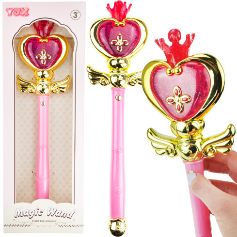 TG72959 GLÜHENDEN MAGISCHEN ROSA ZAUBERSTAB FÜR FEE PRINZESSIN LEUCHTET SPIEL