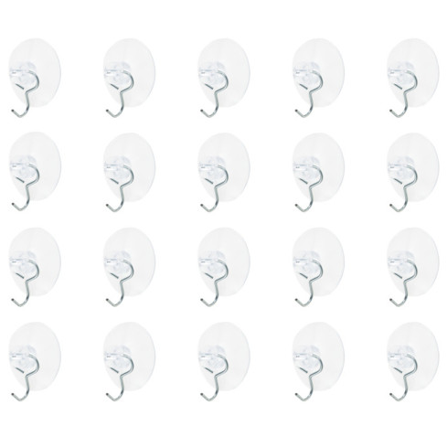 TG73980 TRANSPARENTES WANDHÄNGERSET 20 Stück