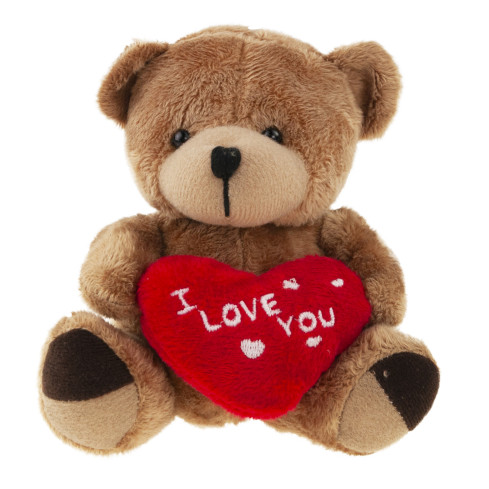 TG75260 HNĚDÝ MEDVÍDEK PRO HOLČIČKU SRDÍČKO I LOVE YOU TEDDY BEAR