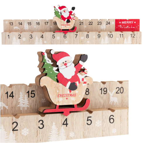 TG75368 Advent calendar, wood, St. Nicholas Day, gift, holidays