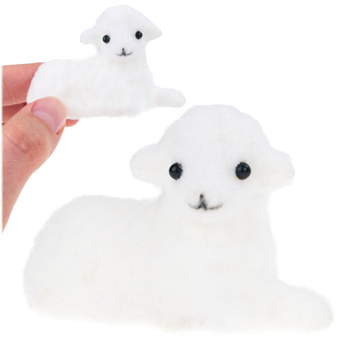 TG76826 OSTERLAMM FIGUR FÜR OSTERKORB SCHILFKORB LEGEN STECHPALME