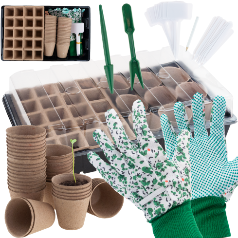 TG77610 Mini-Gewächshaus SURFACE CULTIVATION KIT THORF CONTAINERS Handschuhe