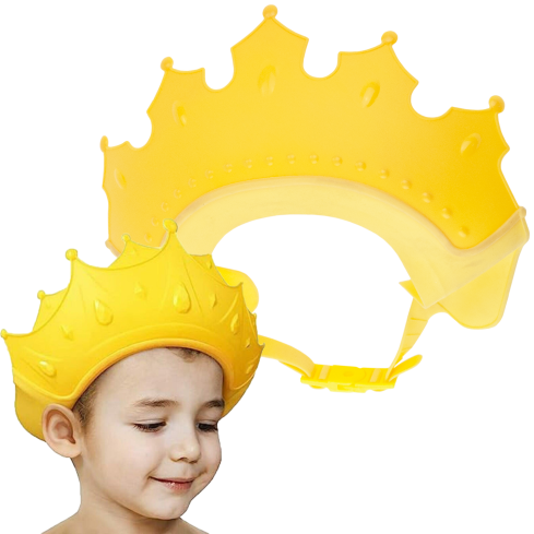 TG77665 BADEN KARUSSELL KOPF HAARWÄSCHE FÜR KINDER KRONE VISIER FÜR KIND