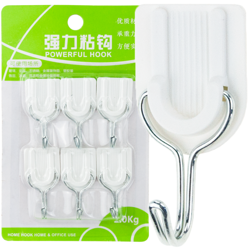 TG77673 UNIVERZÁLNÍ SAMOLEPICÍ HÁČKY NOSNOST DO 2KG 6KS/KPL