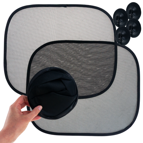 TG77674 Auto-Seitenscheiben-Sonnenblenden schwarz 2er Pack