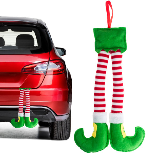 TG80093 ELFÍ NOHY PŘÍVĚŠEK DEKORACE NA DVEŘE AUTA DEKORACE NA OKNO VÁNOČNÍ ZÁZRAKY