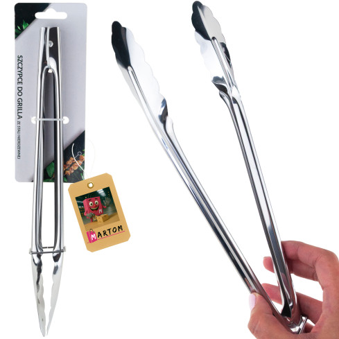 TG80293 GRILLZANGE AUS EDELSTAHL FÜR DIE ZUBEREITUNG VON STEAKS