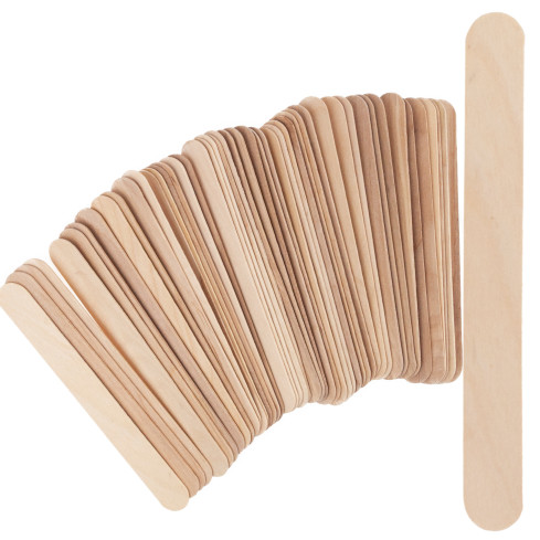 TG80299 Creative Wooden Sticks for Craft Projects, DIY Popsicle Sticks, 50 pcs/set