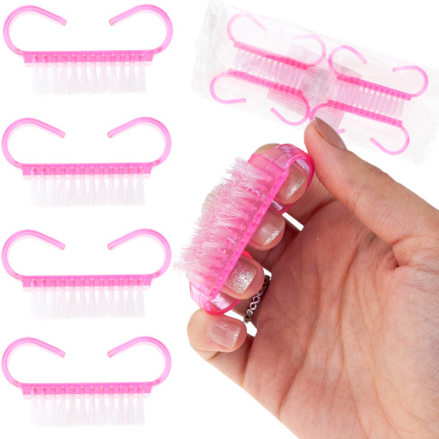 Kartáček na nehty, manikúra, pedikúra, odstraňování prachu, sada 4 ks.