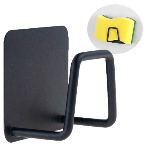 TG80426-1 KÜCHENSCHWAMM-ORGANISATOR FÜR SPÜLE WANDHALTERUNG KÜCHENBÜGEL SCHWARZ