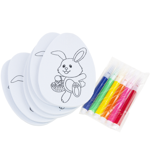 Easter eggs, Easter egg decorating kit with markers, 6-piece set