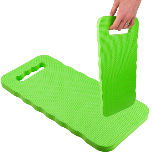 Foam mat, for knees, for kneeling, for weeding, green