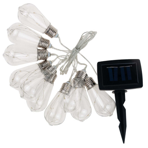 TG60454 SOLÁRNÍ ZAHRADNÍ SVĚTLA BALCONY PŮDNÍ ŽÁROVKY VEDL ŘETĚZ GIRLANDA