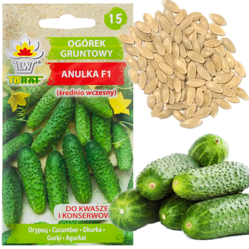 W6366 OKURKA ANULKA F1 SEMENA OKURKY 5G ZELENINA RANÁ ODRŮDA OKURKY OKURKY NAKLÁDAČKY