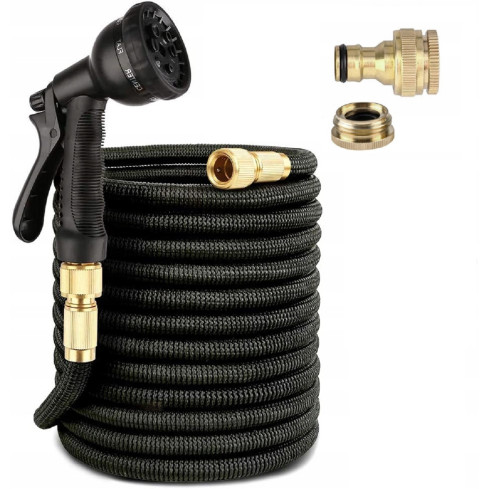 TG56056 Flexible, Stretchable Garden Hose, 22.5 m, with Spray Nozzle