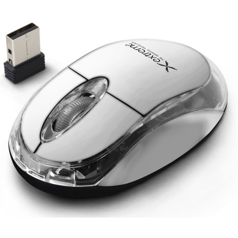 XM105W EXTREME WIRELESS MOUSE 2.4GHZ 3D OPTICAL USB HARRIER WHITE