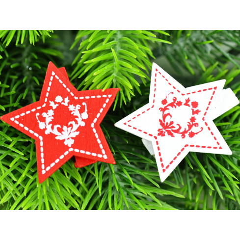 2692G WEIHNACHTLICHE STERNKLAMMERN 8ST