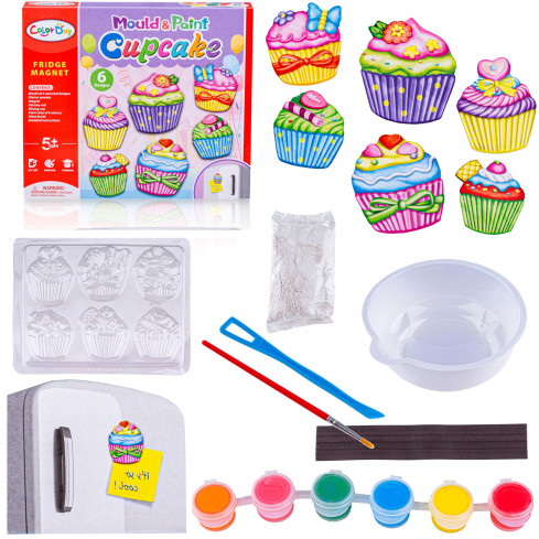 TG67288 DIY Magnets: Creative DIY Cupcake Set for the Fridge