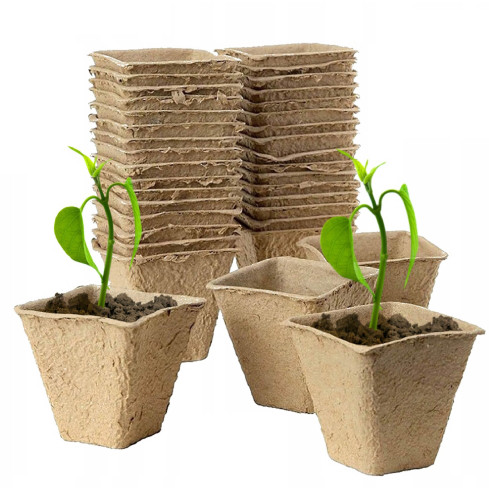 TG67328 5.5 cm biodegradable peat pots for seedlings, 72-pack