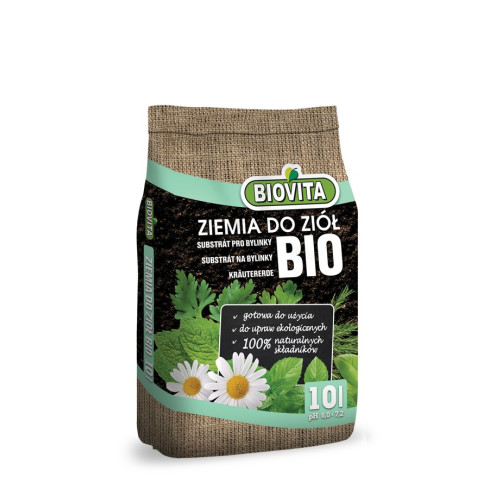 BIO30 Biovita Earth, BIO substrát pro bylinky, přírodní 10 l
