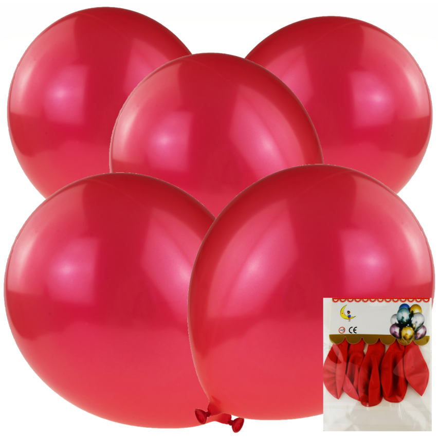TG53244F METALLIC BALLOONS 5 STÜCKE ROSE CHROME BIRTHDAY Fuchsia