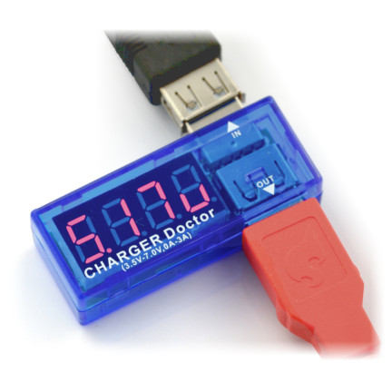HH62 MĚŘIČ NABÍJECÍHO PROUDU USB VOLTMETR