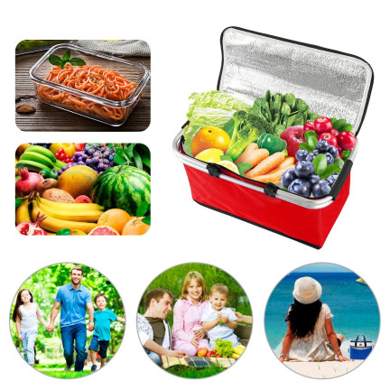 DO71C PICKNICKTASCHE GROSS FALTBAR EINKAUFSTASCHE GROSS TOURIST STRAND