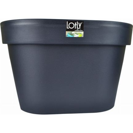 DLOFR400-S433 Balcony Planter for Railing, Anthracite, Lofly Railing