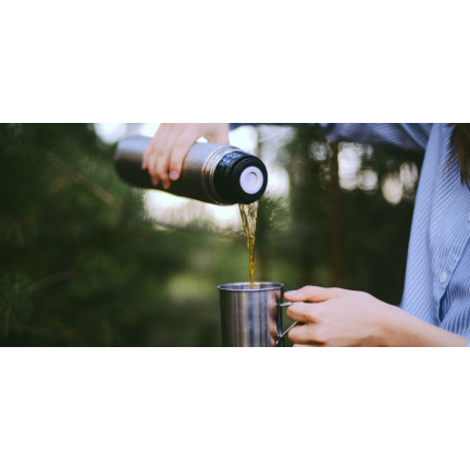 TD34 VAKUOVÁ OCELOVÁ TERMOSKA 500ML 0,5L TERMÁLNÍ LÁHEV Z NEREZOVÉ OCELI CLICK-CLACK