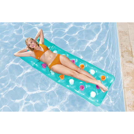 43014 Bestway 43014 Aufblasbare Strandmatratze mit Kissen