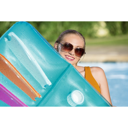 43014 Bestway 43014 Aufblasbare Strandmatratze mit Kissen