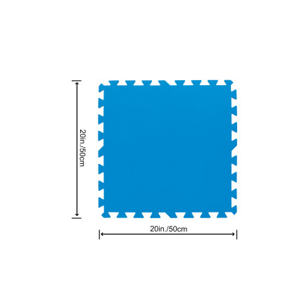 58220 Schaumstoff-Poolmatte 9pcs Puzzleplatten BESTWAY