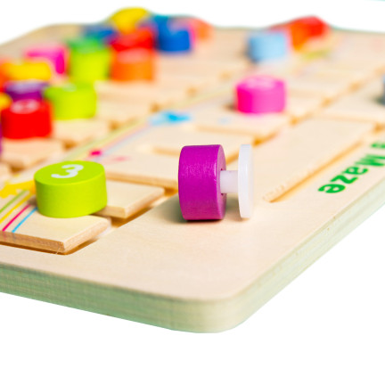 TG67010 VZDĚLÁVACÍ DŘEVĚNÉ PUZZLE BLOKY VĚDA