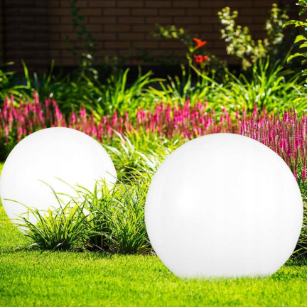 TG45639 Solar Ball LED Garden Light, White + RGB, 20 cm