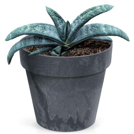 DCUB170E-S433 decorative plant pot, concrete-effect, gray, plastic, 2.2 L